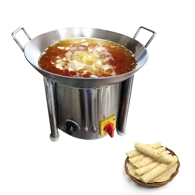 Commercial 16 inch Round Table Top Electric Kadhai,3000W, SS Body 